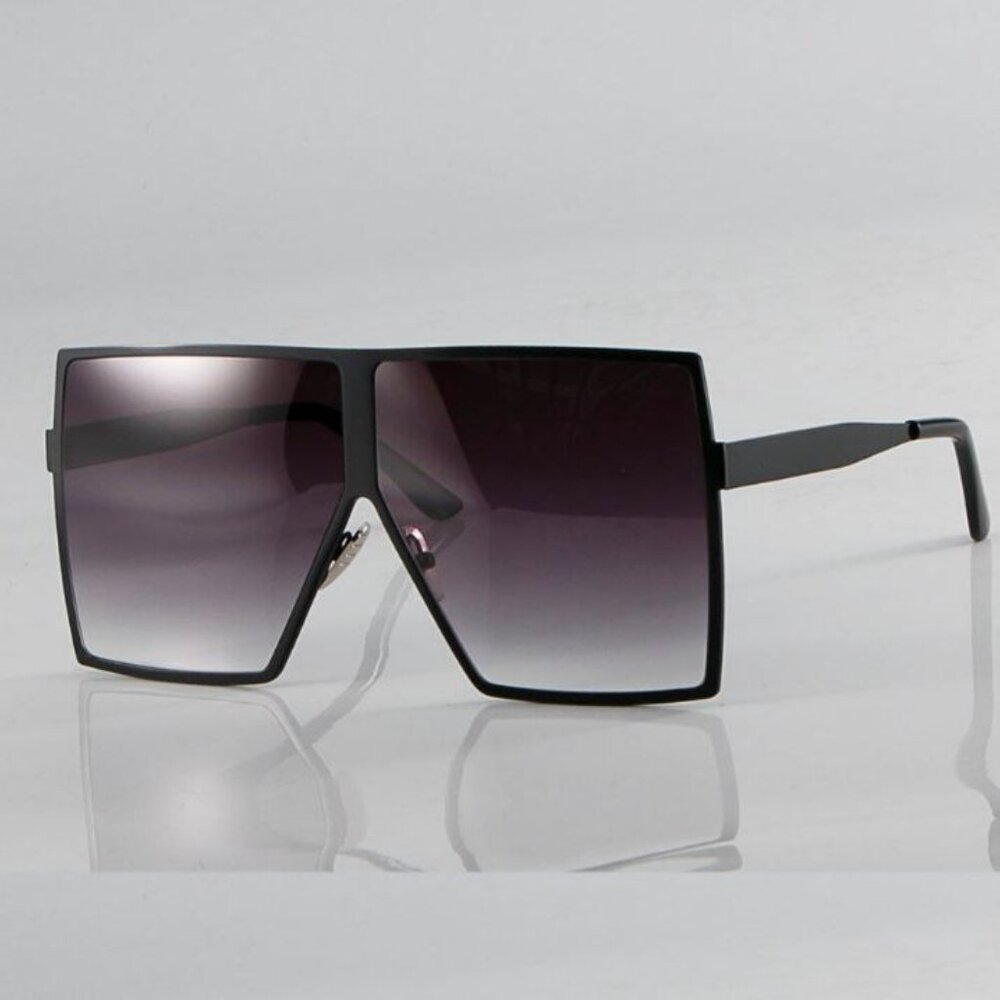 Fashion Oversize Big Black Lens Square Women Men Sunglasses Celebrity Shades New